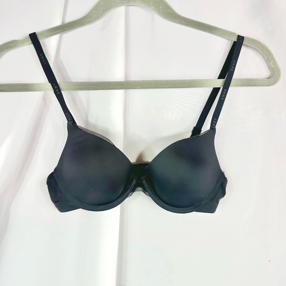DKNY litewear push up black bra size 32B - Picture 2 of 6